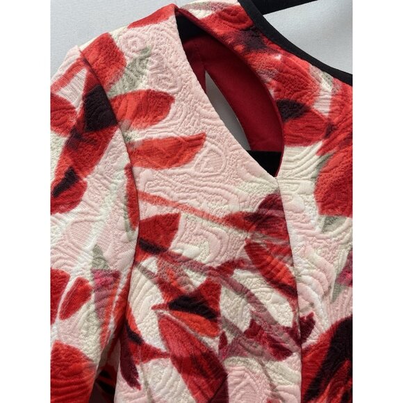 Maggy London Women's Draped MIDI Sheath Dress Size 4 - Picture 3 of 16